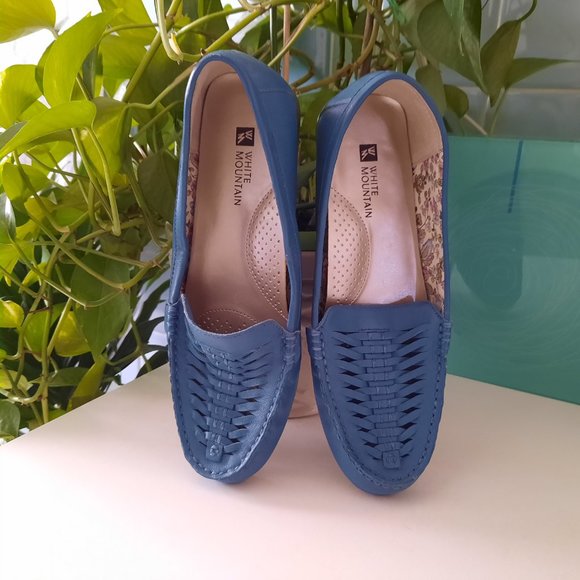 Vintage White Mountain Potluck Leather Slip On Loafers - Picture 10 of 14